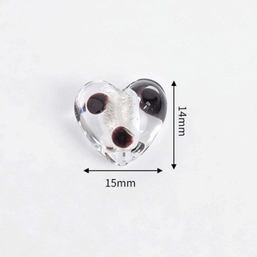With Hole Curved Glass Beads 37 Styles Polka Dot Beads Lampwork Beads for 20pcs Diy Jewelry Making