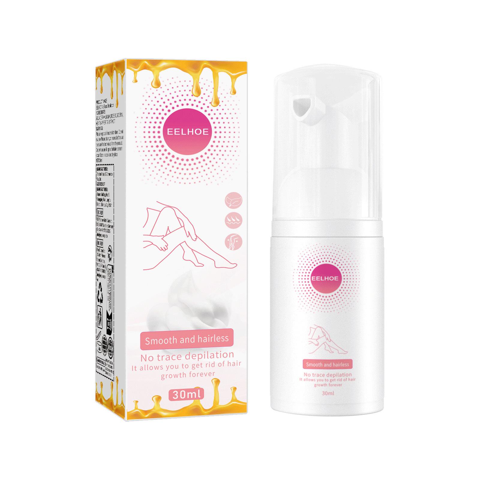 

Спрей для удаления волос Honey Mousse 30 мл Нежная безболезненная пена для удаления волос на теле с увлажняющим эффектом для всех типов кожи 30ml boxed