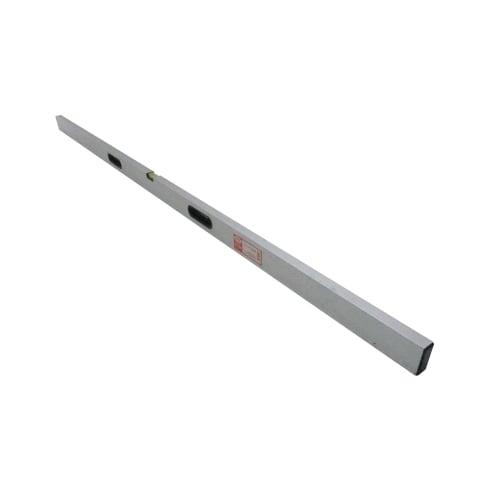 Tomosada Construction Machinery Aluminum Ruler, 1800mm, with Grip Holes and Leveler, TAJ-1800HL