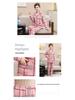 Women's Thick Warm Knitted Cotton Pajamas for Autumn/Winter - Middle-Aged & Elderly Sleepwear, Versatile Home & Outdoor Wear