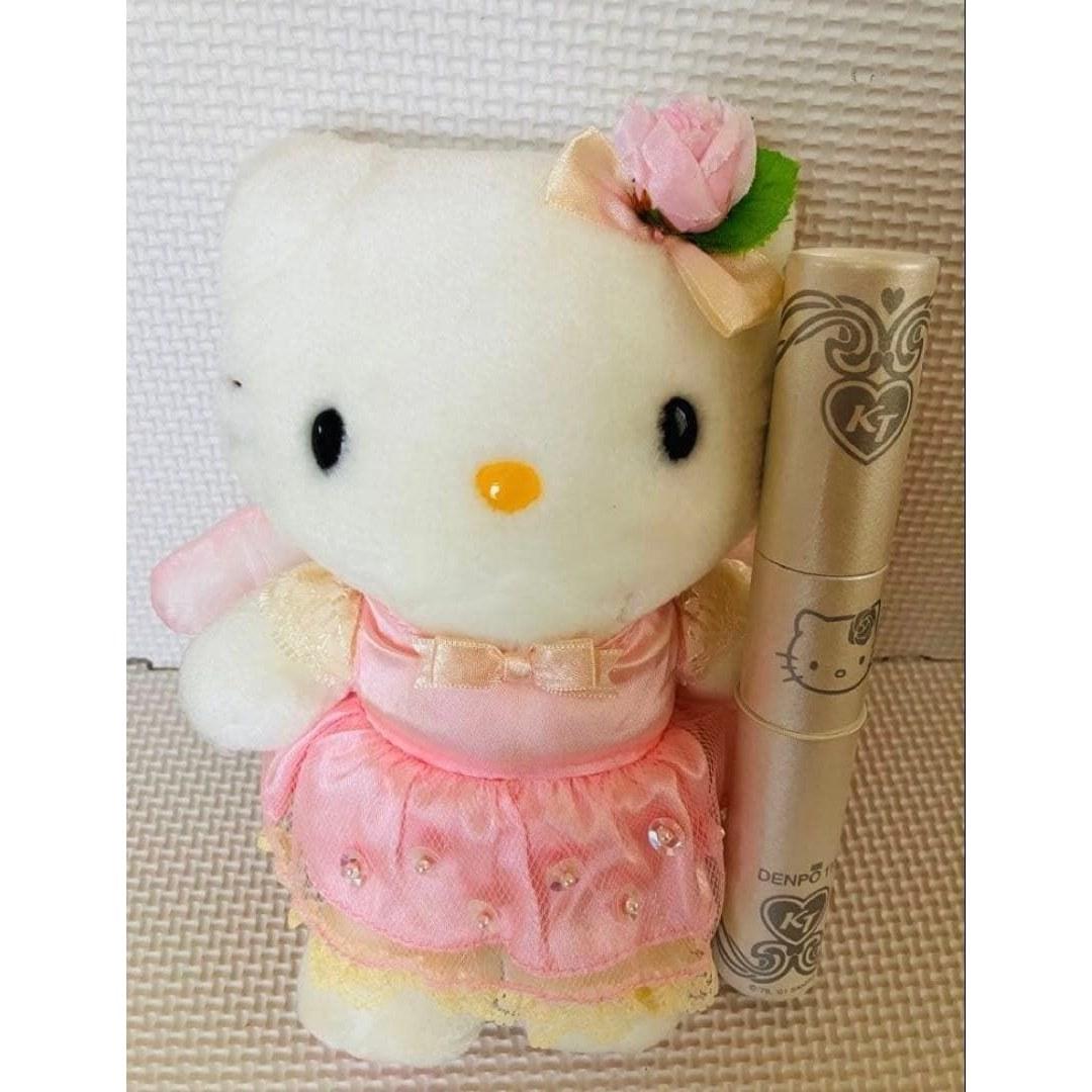 Плюшевая игрушка Hello Kitty NTT Telegram Sanrio 2001 Ретро Хэйсэй Редкая