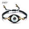 Boho Evil Eye Bracelets Handmade Braided Chain Lucky Jewelry Big Eye Trendy New Fashion Gifts for Women