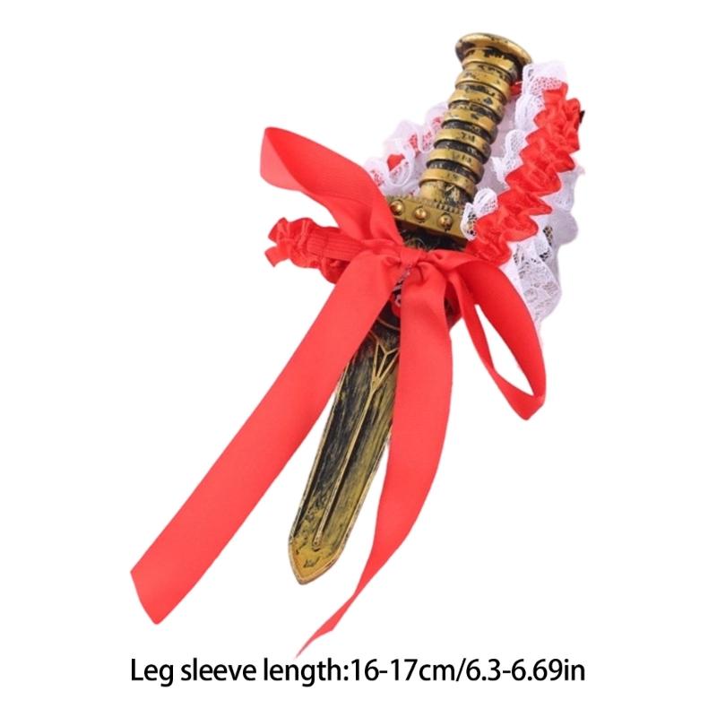 Stilvolles Spitzen-Beinärmel-Set Für Elegante Party-Kleidung Und Rollenspiel-Kostüme Bequeme Leichte Kostüm-Beinkleidung