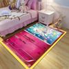 New product P0kemon Sylveon Cards Pattern Carpets for Living Room Bedroom Bedside Floor Mat Area Rug Home Decor Luxury Gifts