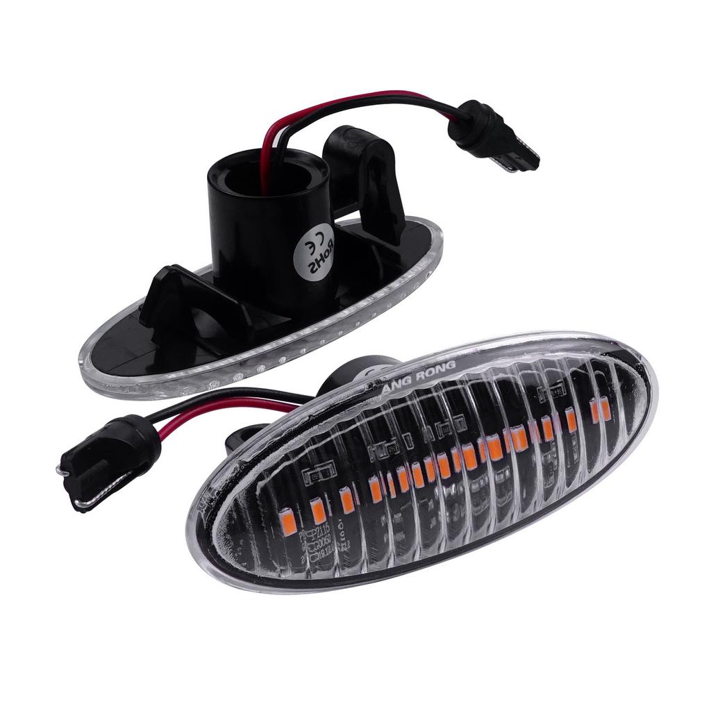 Amber LED Side Indicator Marker Light for Nissan Cube Juke F15 Leaf Micra Note NP300 Navara D23 X-Trail Side Turn Signal Light