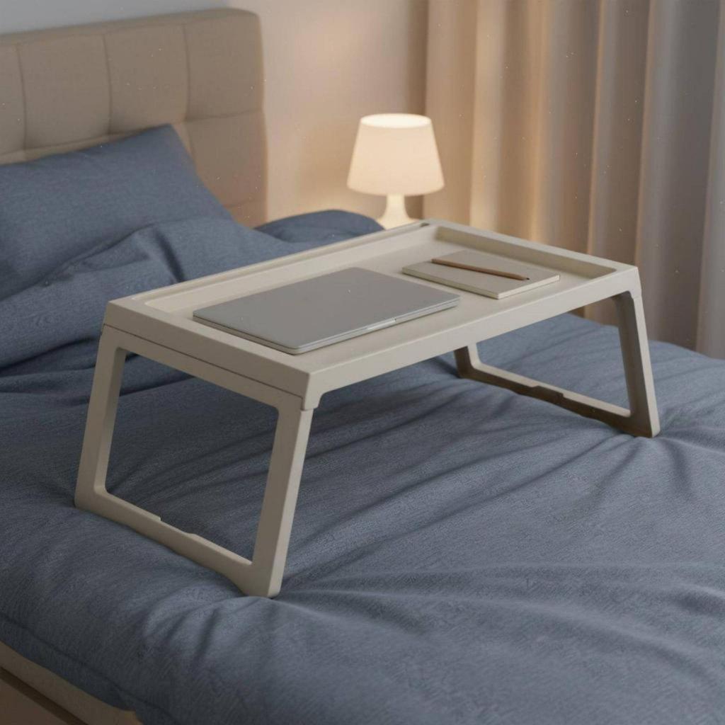 Couch Knee Desk Foldable Folding Laptop Table Space-Saving Bed Tray for