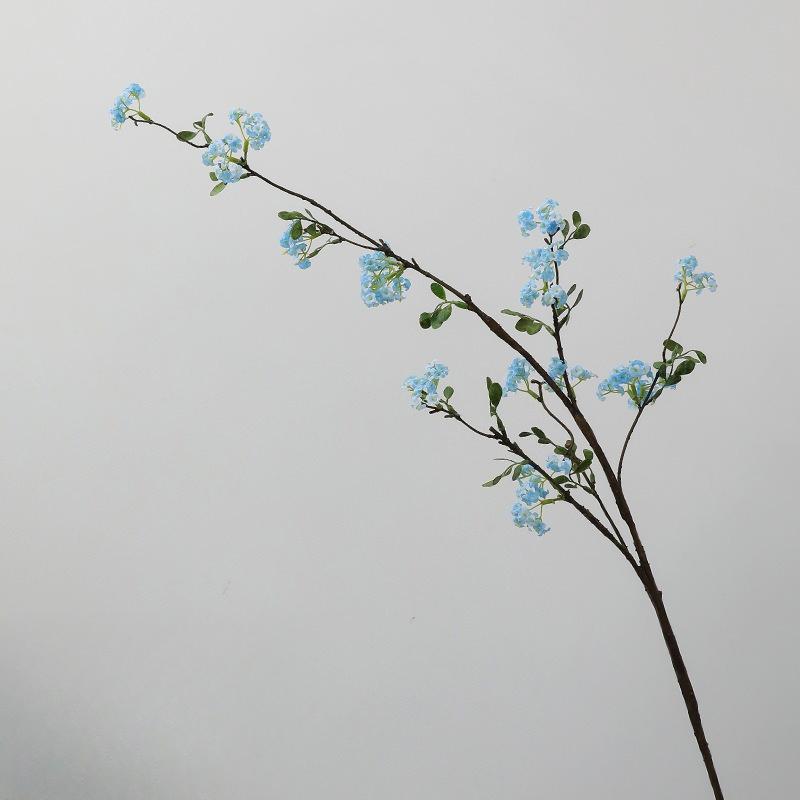5pcs Simulation Flowers 105cm Snows Willows Branch Silk Flower Restaurant Decoration Artificial Purple Pear Blossom Snow Willow
