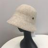 Solid Color Cloche Hat Basin Hat Wool Fisherman Hat for Chilly Outdoor Activitie