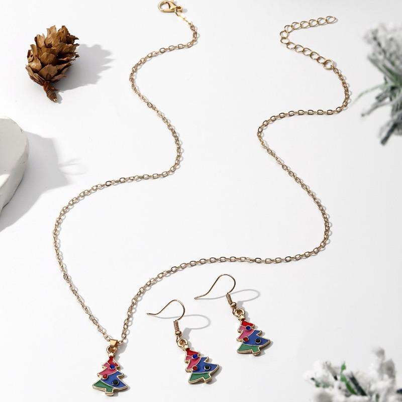 Hot Sale Christmas Ornaments, Creative Staff Snowflake Socks Snowman Christmas Tree Jewelry Holiday Set