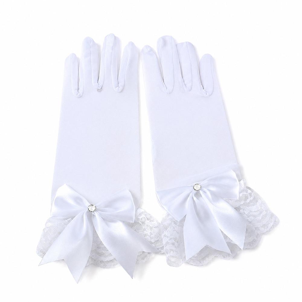 1Pairs Breathable Wedding Bridal Gloves Mesh Bridal Gown Mittens New Dance Gloves Party Dress белый