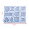 Earring Pendant Silicone Mold Epoxy Resin Jewelry Making Molds Heart Leaves Moon DIY Charms Pendant Mould Creative Jewelry Craft
