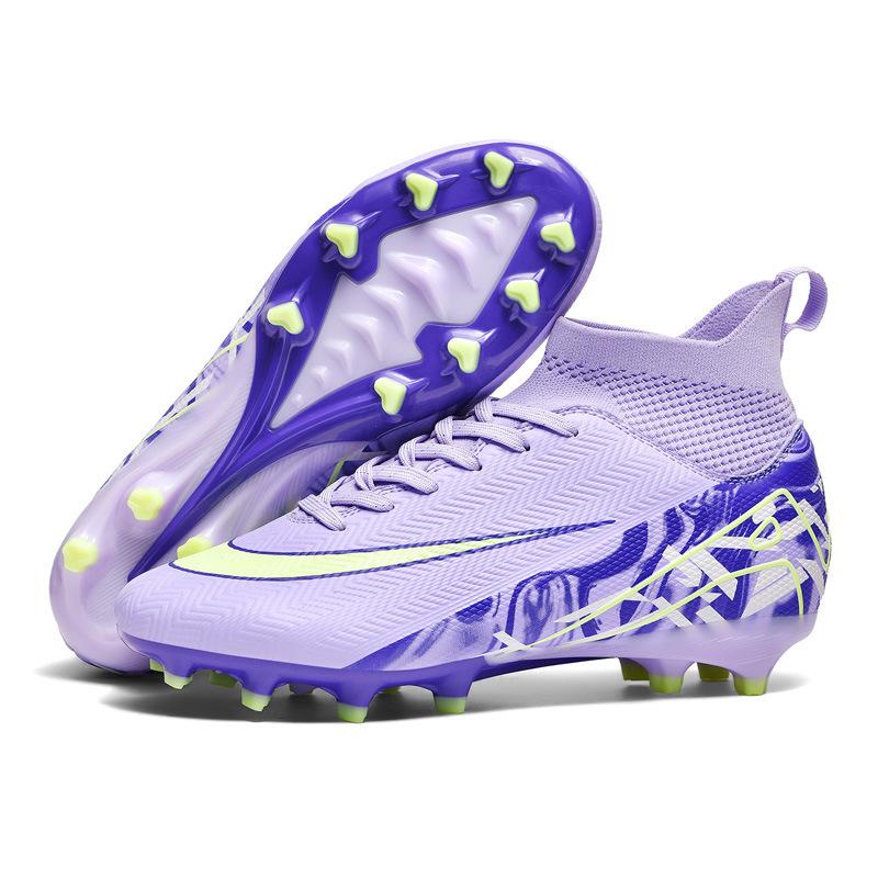World Cup high-top football shoes, boys and girls, adult competition sports shoes, primary school students, grass training shoes