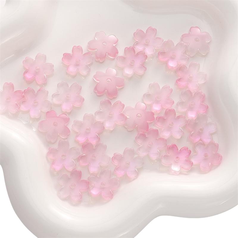 

10шт хрустальные бусины цветок свободные бусины-разделители для изготовления ювелирных изделий DIY браслет ожерелье 15mm поросенок розовый