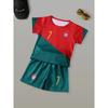 Conjunto de Moda Infantil Camiseta e Shorts com Estampa Divertida Conjunto de 2 Peças Verão Casual ao Ar Livre Roupa para Meninos e Meninas Roupas Infantis