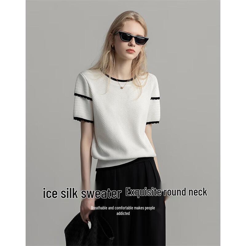 DME Women's Ultra Soft Ice Silk Knitted Top