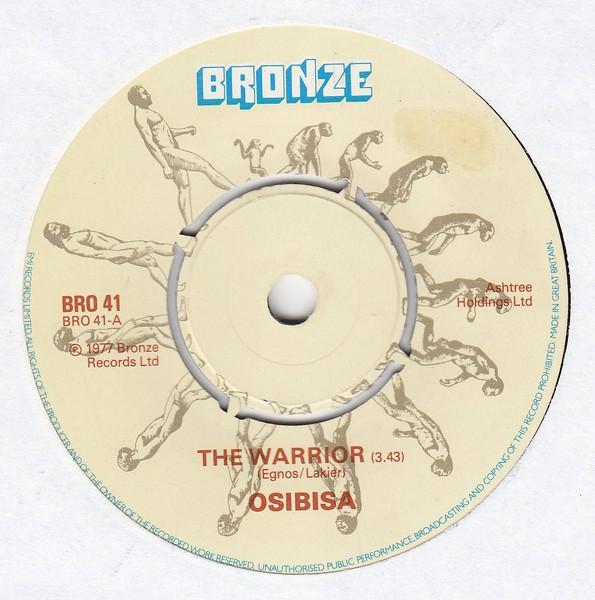 

7inch Record OSIBISA - The Warrior BRO41 Bronze 1977 UK Soul/Funk Used