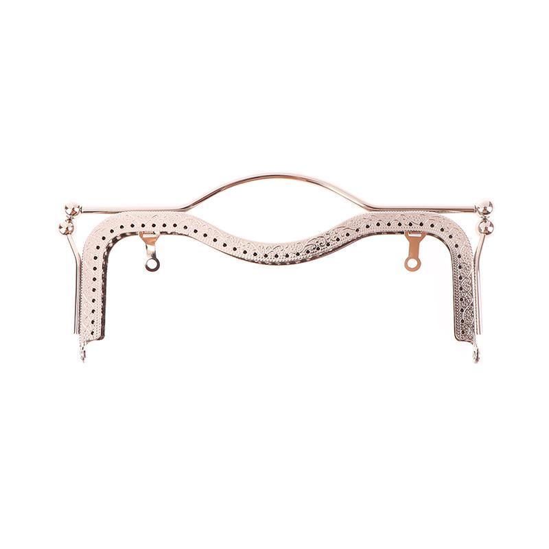 

1 шт. Женская сумка с металлической ручкой для монетницы, застежка-рамка для сумки серебряный