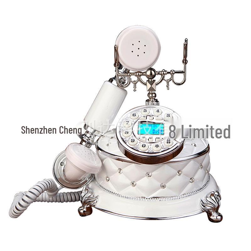 European Style Rhinestone Antique Landline Phone