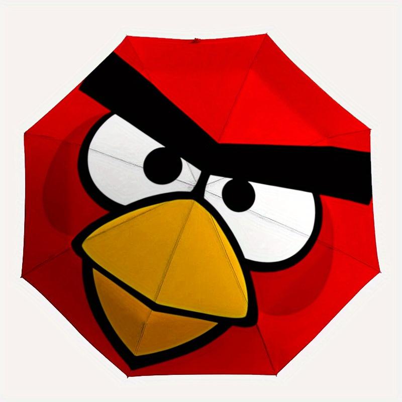 

1pc Angry Bird Automatic Umbrella Durable Iron Frame & Plastic Handle, Gift for Men & Women, Sturdy Construction,Playful Design yy250826120