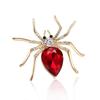 Stylish Austrian Crystal Spider Brooch & Scarf Buckle Accessory
