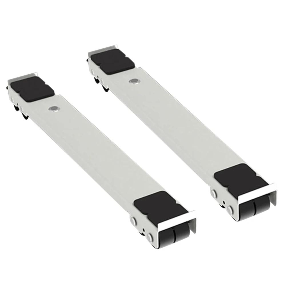 2pcs Refrigerator Base Holder Adjustable Furniture Dolly Mobile Roller Multifunctional with Wheels Home Furniture Moving Roller