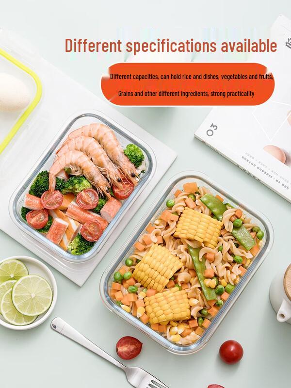 Chahua 1000ML Rectangular Glass Food Storage Container