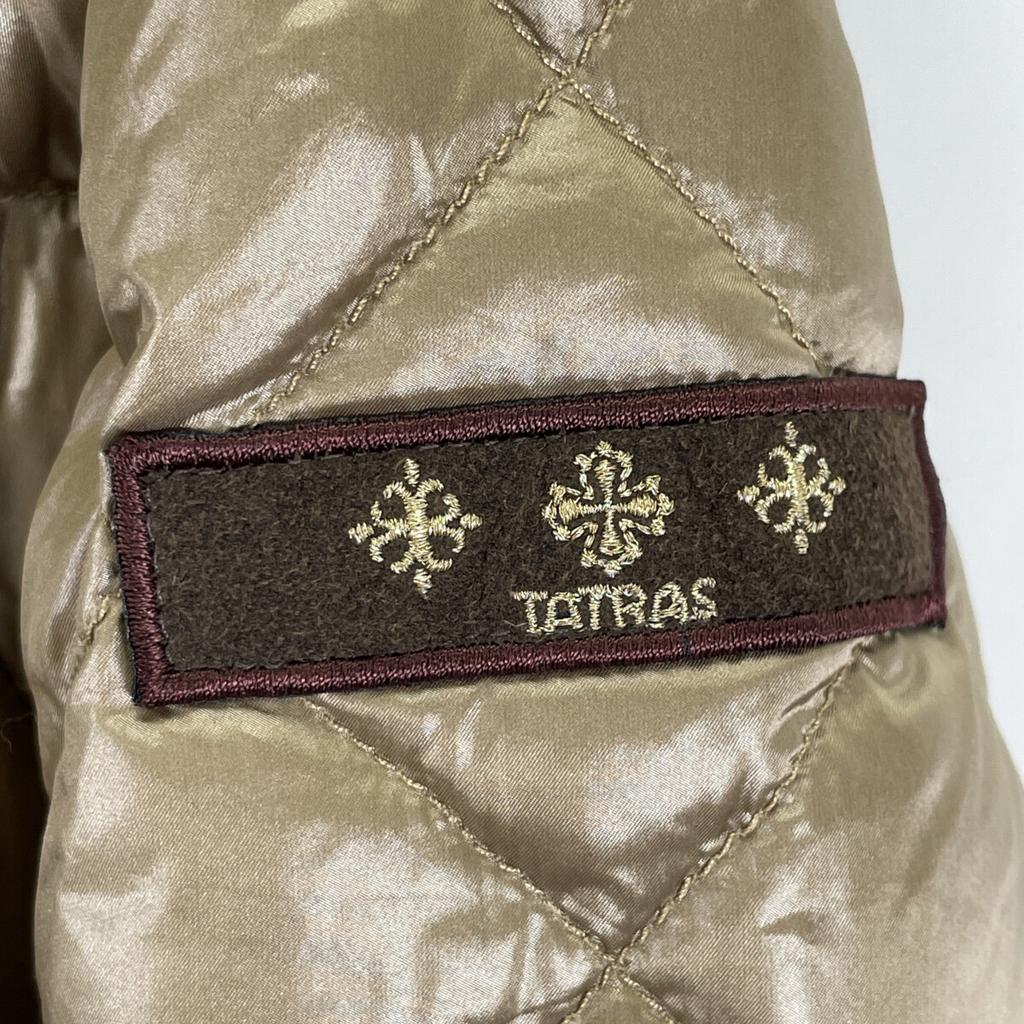 TATRAS LTA15A4399 Brown Quilted Down Coat with Fur Jacket 4 BrownUsed