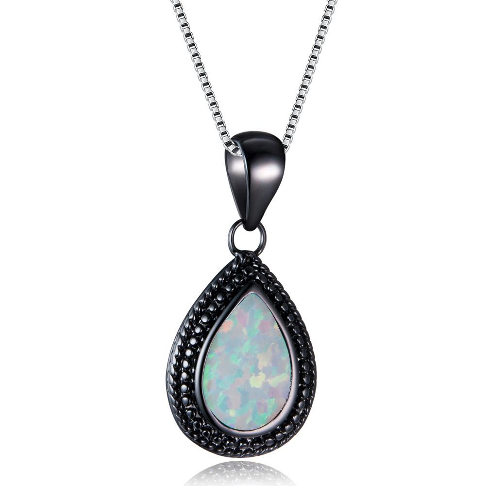 European and American Fashion Water Droplet Pendant Necklace New Style Pendant Versatile Accessory