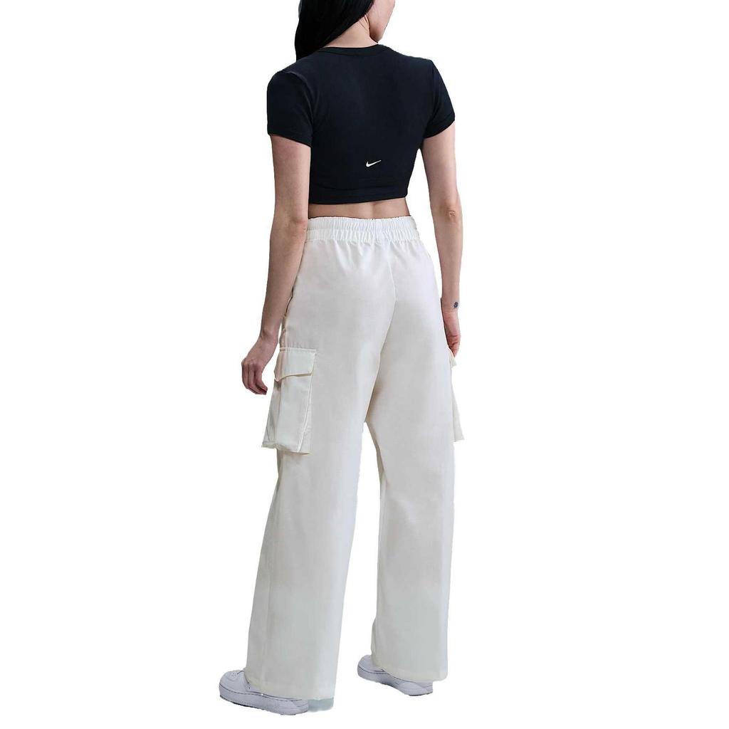 Nike Sportswear Everything Woven Fashionable Versatile Comfortable Cargo Pants Women pants White HM6977-133