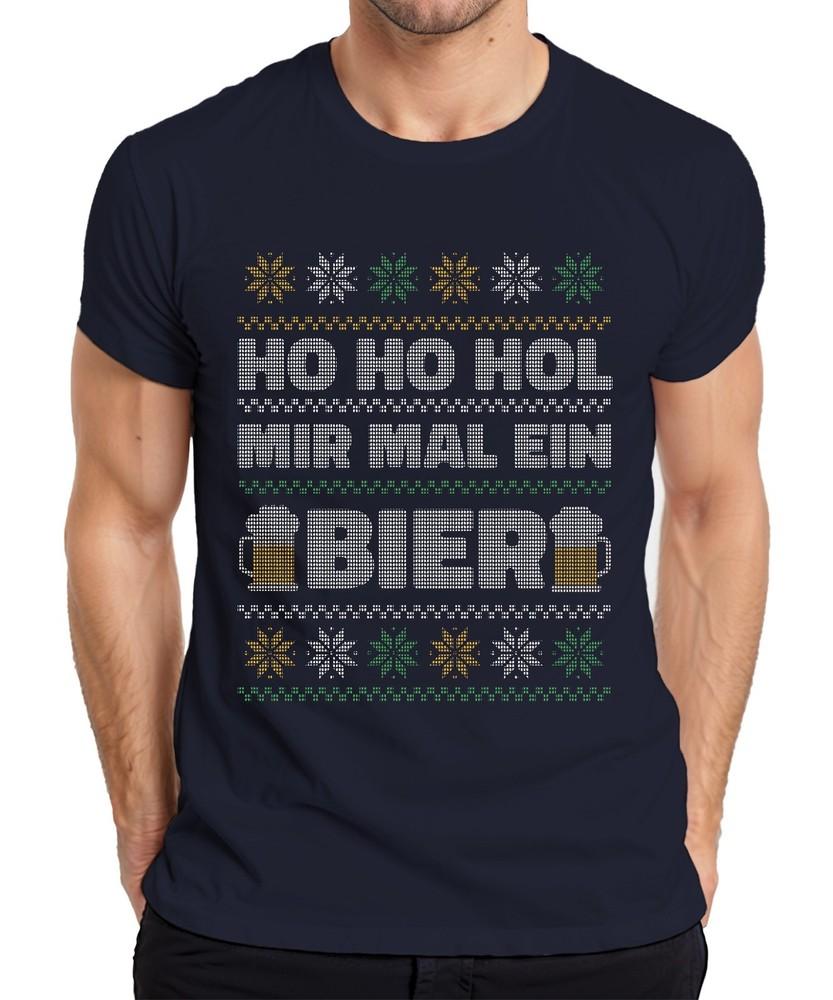 Ho Ho Get Me A Beer Ugly Christmas Sweater Xmas Unisexs TShirt S