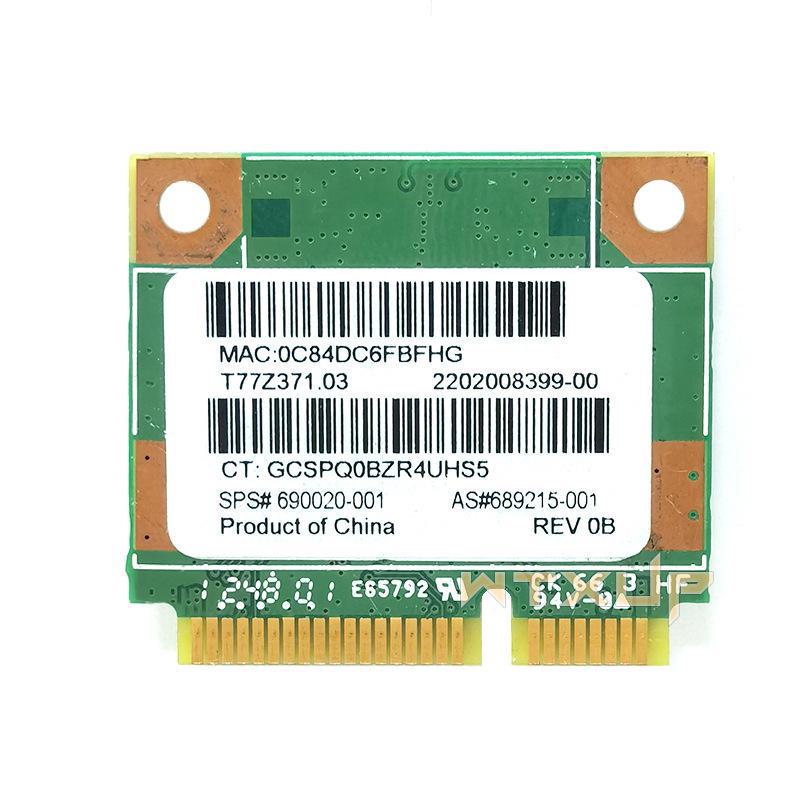 Compatible HP G6/G4/S Models RT3290 Wireless Network Card SPS: 690020