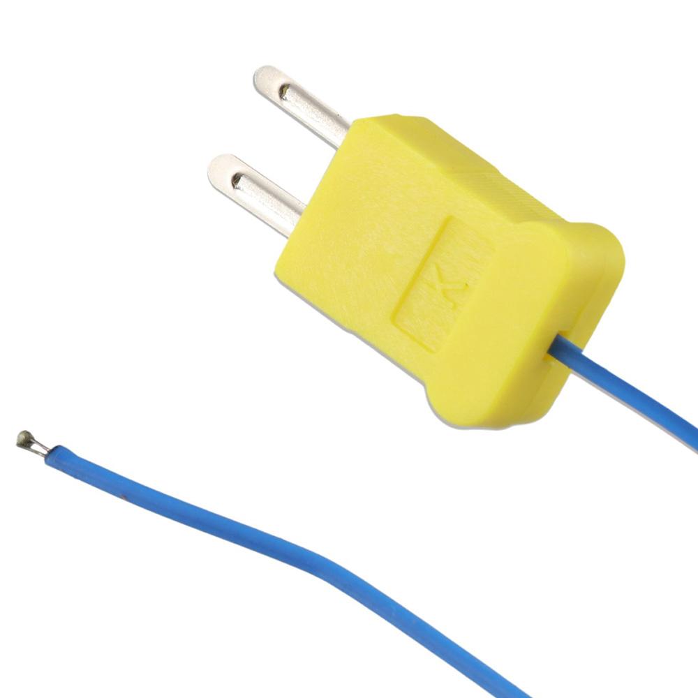 5pcs -40°C to 400°C Temperature Sensor 2M Mini-Connector Probe Sensor  Oven and Furnace