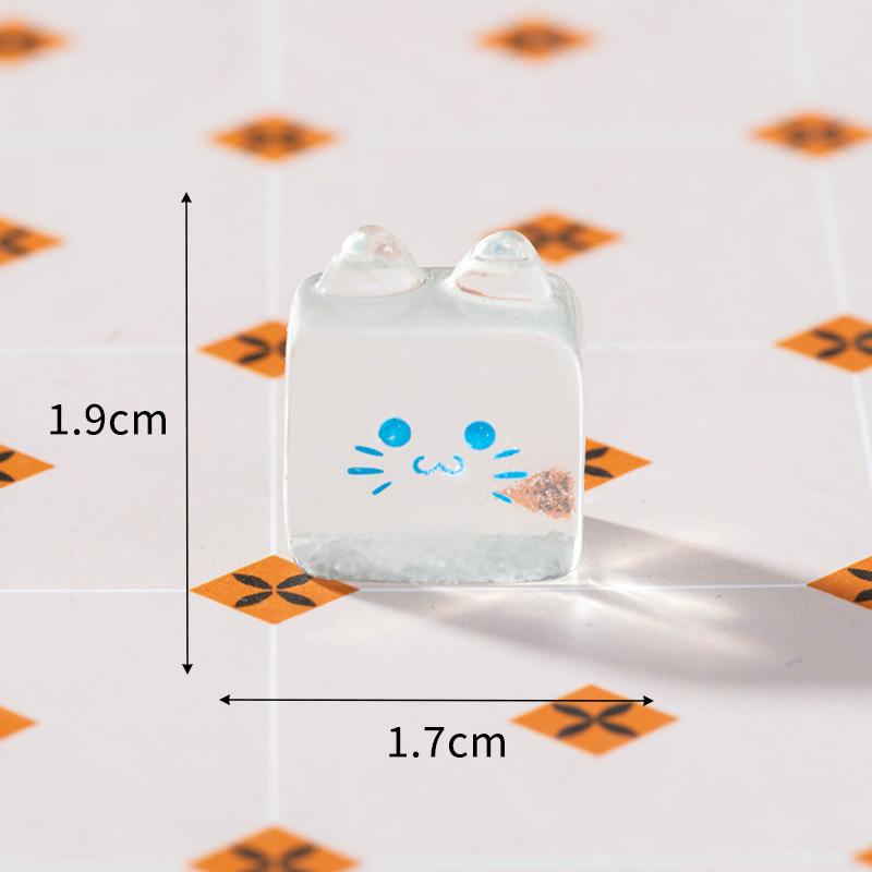 Micro-landscape Cute Dessert Cookie Burger Ice Cream Food Cat Doll House Tabletop Decoration Widget