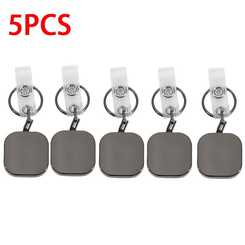 Heavy Duty Retractable Metal Wire Keychain Pull Badge Reel ID Lanyard Name Tag Card Badge Holder Reel Key Ring Outdoor Tool Gift