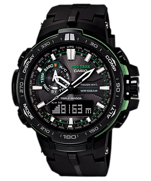

Casio Pro Trek Men s Stainless Steel 100M Water Resistant Digital Alarm Quartz Watch PRW-6000Y-1A чёрный