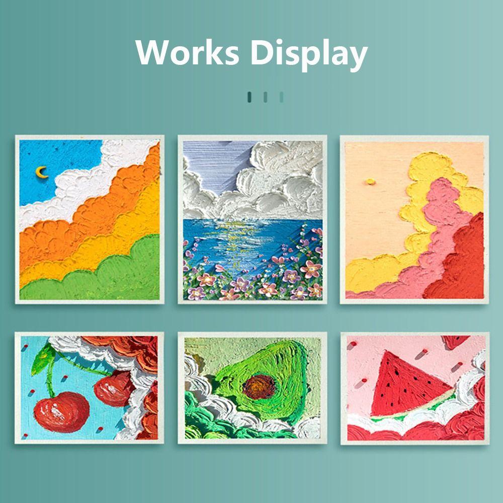 50Sheets/Set 200g Thickened Oil Painting Paper Oil Painting Stick Special Paper  Crayon Painting