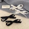 Korean Polka Dot Bow Duckbill Hair Clip with Non-Slip Teeth