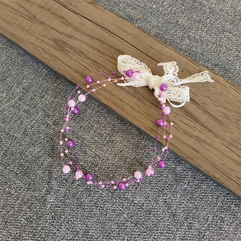 Baby Full Moon Photography Pearl Headband & Bead Props
