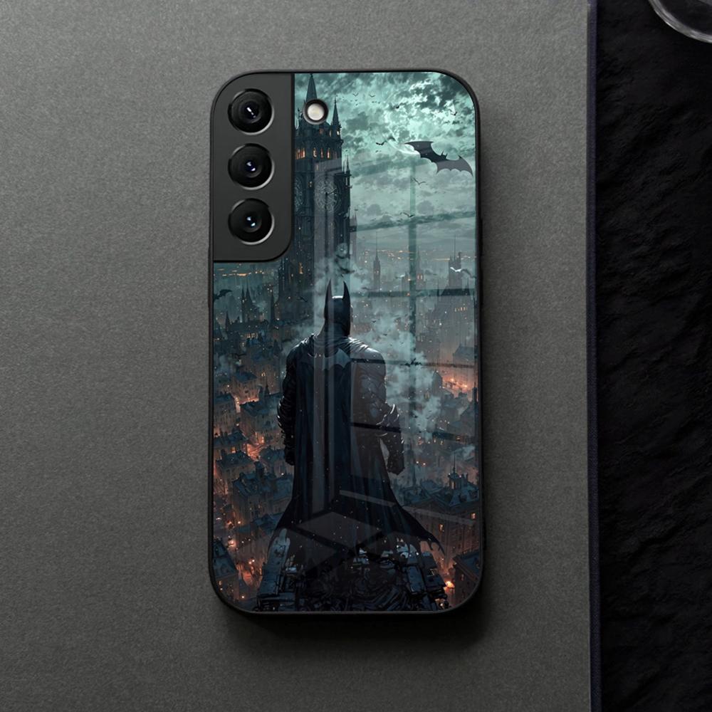 

Cool B-Batmans Logo Phone Case Glass For Samsung Galaxy S21 S25 S22 S20 S24 S23 Ultra Fe Plus A16 A34 A54 A24 Coque Samsung S22