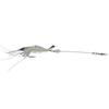 Hard Lure Sea Freshwater Shrimp Shape Bionic Luminous Night Fishing Bait with Hook (White)