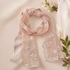 Literary Retro Women's Lace Scarf Solid Color Long Silk Scarf Floating Embroidery Flower Korean Version Sunscreen Shawl
