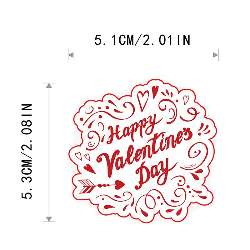 100PCS Valentines Day Stickers Heart Sticker Heart Romantic Valentine's Day Stickers Vinyl Waterproof Decals for Water Bottle