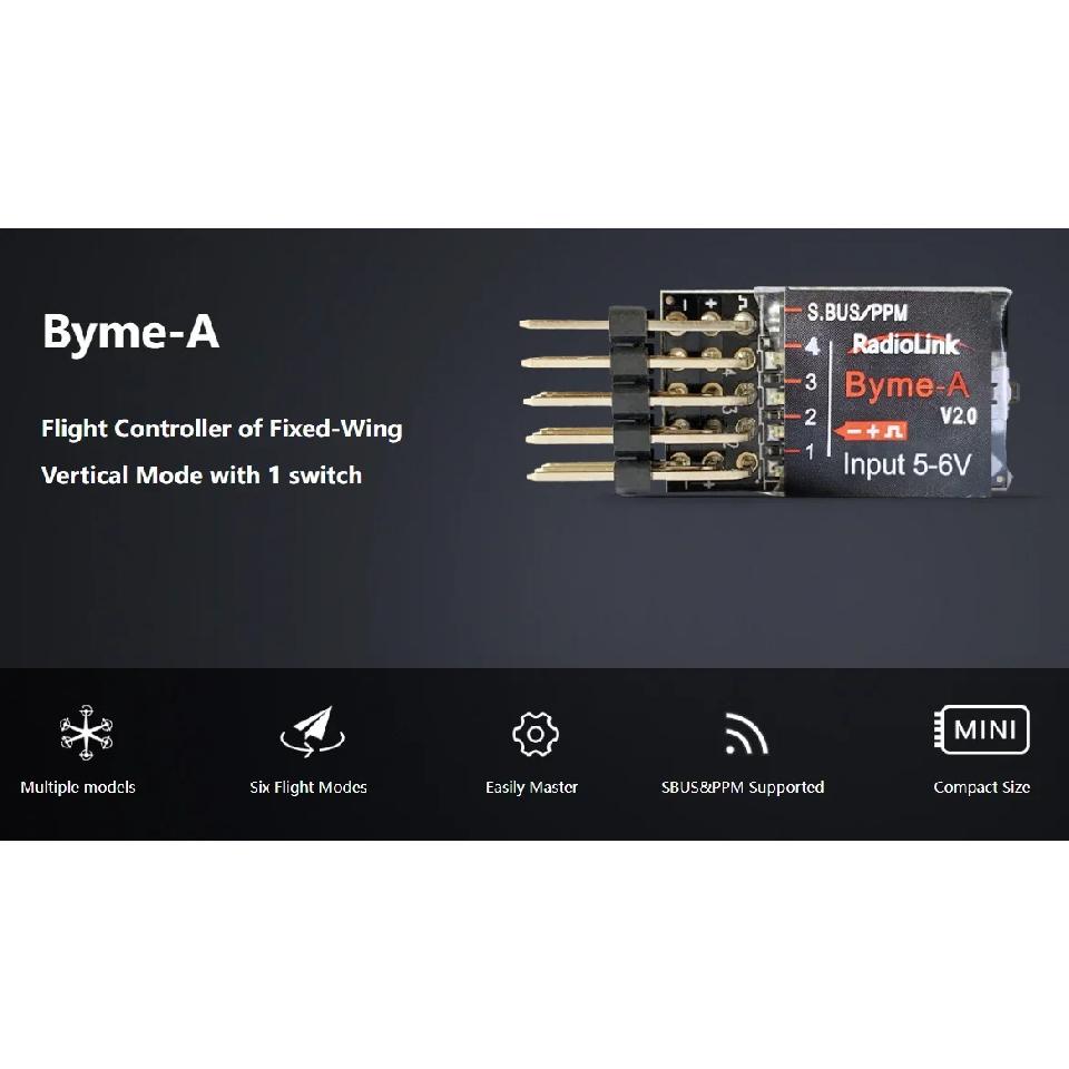 Radiolink Byme-A Byme-D Flight Controller Mini FC 3/5 Flight Mode with Gyro 3D for RC 3CH Plane 4CH Jet Airplane Straight Wing