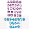 Plastic Material Alphabet Biscuit Cutters 26 Letters Set DIY Fondant Molds  Home Kitchen Baking