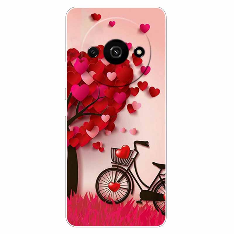 Clear Silicone Cover For Xiaomi Poco C61 Case Owl Lion TPU Printed Cover for Xiaomi Poco C61 C 61 Cases Luxury PocoC61 Phone Bag