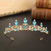 Water Drop Shape Bridal Crown Zinc Zinc Alloy Diadem Headwear Decorations Headband Wedding Tiaras  Birthday