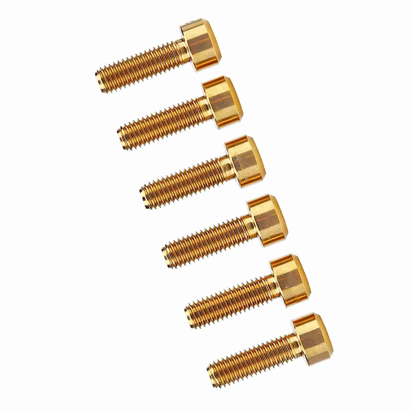 

3 Colors 6pcs set M5*16mm Titanium Alloy Bike Fixed Stem Bolts For Mountain Bicycle Stem