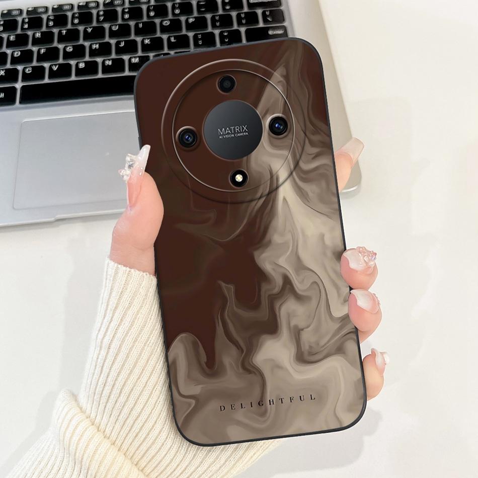 For Honor X9a 5G New Fashion Dusk Beach Painting Case For HonorX9a X 9A 5G RMO-NX1 Lens Protective Soft Silicone Phone Cases