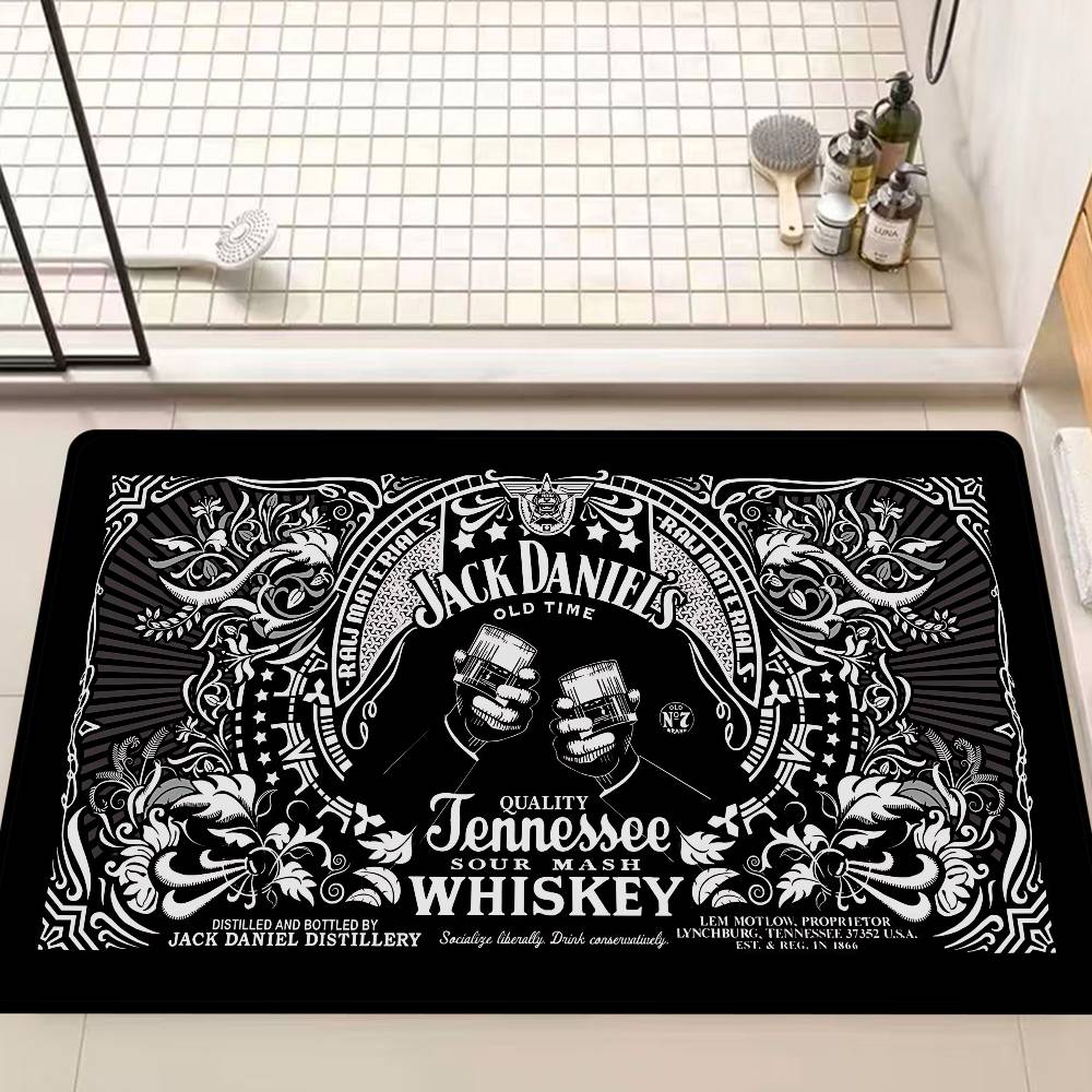 Brand J-Jack Daniel Luxury Entrance Door Mat Nordic Style Bedroom Living Room Doormat Home Balcony Anti-Slip Modern Home Decor