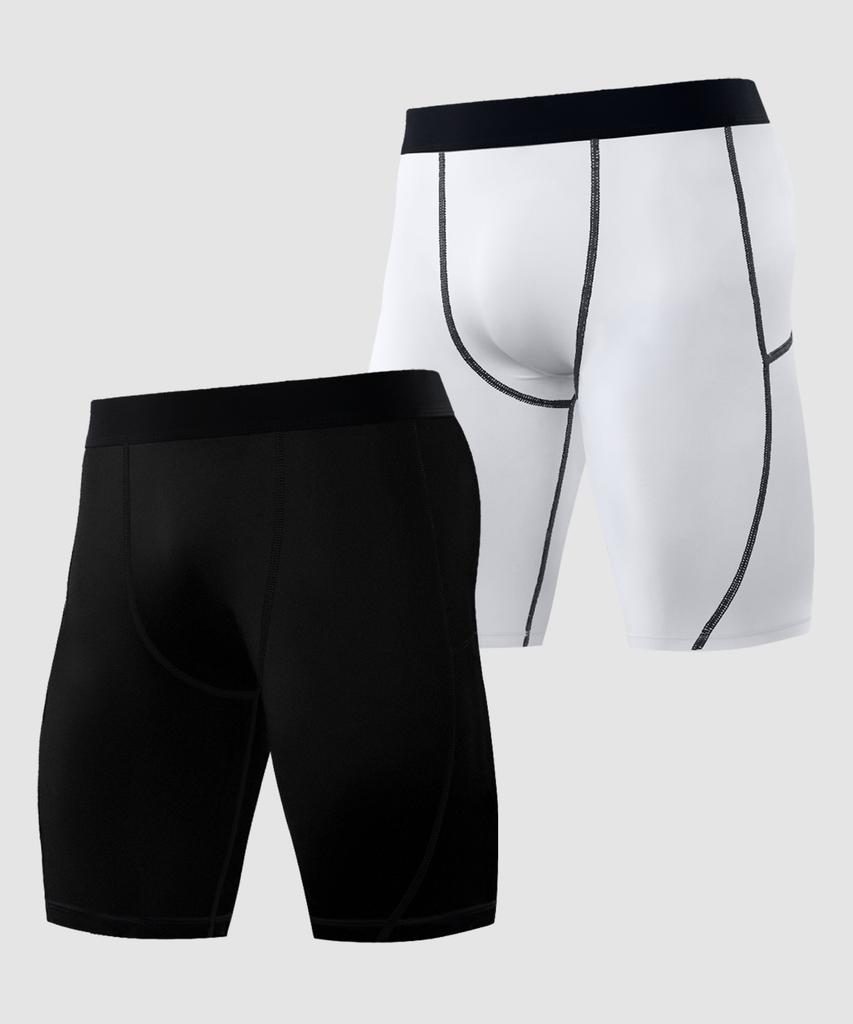 Armedes [2Pack] Functional Underlayer Baselayer Compression Techfit Shorts Ar-55 (7 Colors) (Type B)